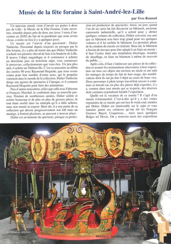 Musiques Mécaniques Vivantes 121 (2022)